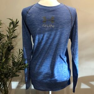 Under Armor Blue Fitted Long Sleeve Shirt